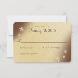 Cartons Réponse Flocons de neige de la forêt hivernale Marron et O