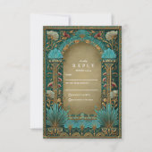 Cartons Réponse Floral Arch Islamic Wedding (Devant)