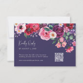 Cartons Réponse Floral bleu (Devant)