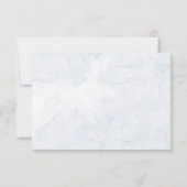 Cartons Réponse Floral bleu rustique | Mariage aquarelle (Dos)