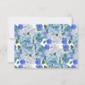 Cartons Réponse Floral Blue Moon Phase Wicca Handfasting (Dos)