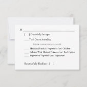 Cartons Réponse Floral Bourgogne & Blush avec Mariage d'option de  (Dos)