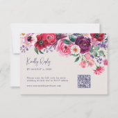 Cartons Réponse Floral coloré (Devant)