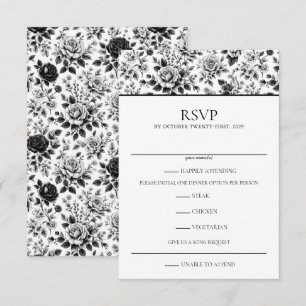 Cartons Réponse Floral de glam vintage