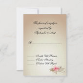 Cartons Réponse Floral Lily rose (Dos)