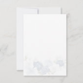 Cartons Réponse Floral moderne Dusty Bleu Botanique (Dos)