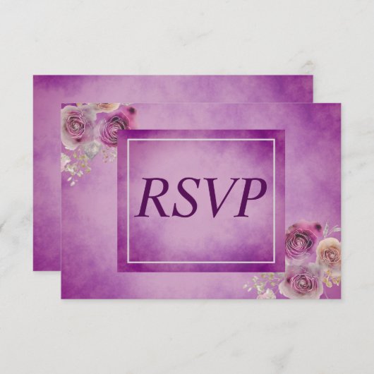 Cartons Réponse Floral mou (Devant / Derrière)