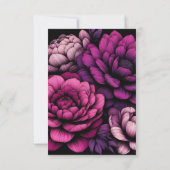Cartons Réponse Floral pourpre gras (Dos)