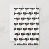 Cartons Réponse Floral Princess dans une robe noire choix de repas (Dos)