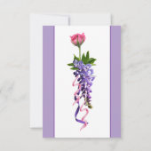 Cartons Réponse Floral rose et violet (Dos)