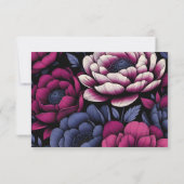 Cartons Réponse Floral rose gras (Dos)