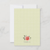 Cartons Réponse Floral Rose rouge (Dos)