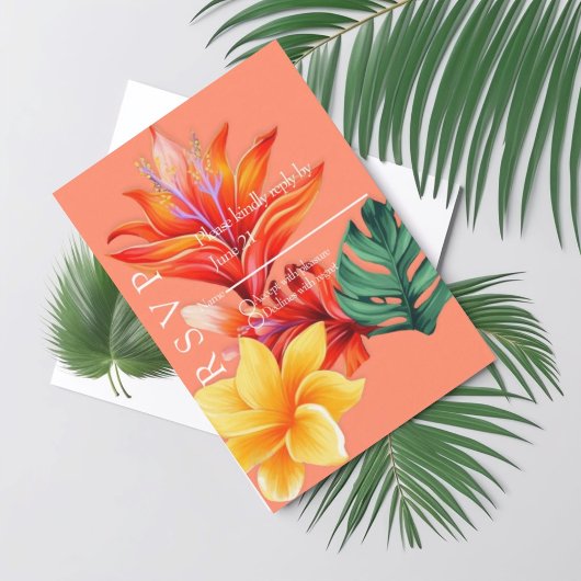 Cartons Réponse Floral tropical