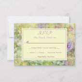 Cartons Réponse Floral violet élégant (Devant)
