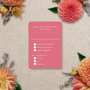 Cartons Réponse Flou Floral Élégance Moderne Mariage Été Automne