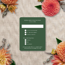 Cartons Réponse Flou Floral Élégant Moderne Mariage Été Automne