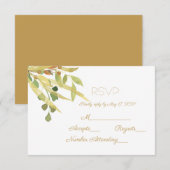 Cartons Réponse Foliage aquarelle (Devant / Derrière)