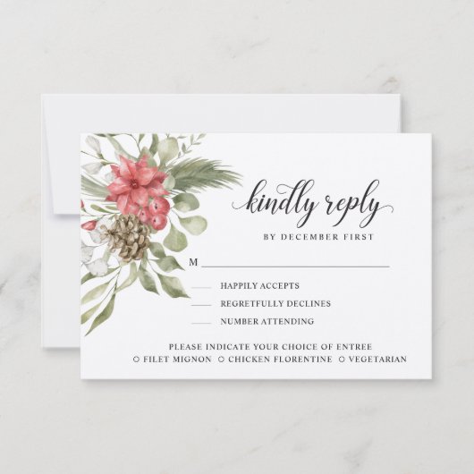 Cartons Réponse Folithe forestier | Répondre | Options de repas RS (Devant)