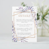 Cartons Réponse Folithe géométrique violet Détails boîtier CARD (Debout devant)