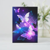 Cartons Réponse Fond avec papillons de nuit (Debout devant)