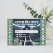 Cartons Réponse Football Match Code QR Mariage (Debout devant)