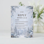 Cartons Réponse Forêt alpine givré (Debout devant)