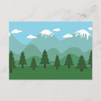 Cartons Réponse Forêt des montagnes