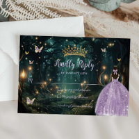 Forêt enchantée Robe Lilac violet Quinceañera