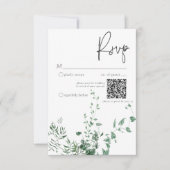 Cartons Réponse Forêt tropicale moderne et raffinée QR (Devant)