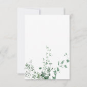 Cartons Réponse Forêt tropicale moderne et raffinée QR (Dos)