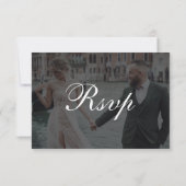 Cartons Réponse Formal Classic and Dark Overlay | Photo Wedding (Dos)