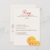 Cartons Réponse Fraîcheur Citrus Foliage Mariage (Devant / Derrière)