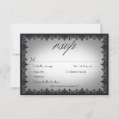 Cartons Réponse Frontière victorienne gothique Mariage blanc (Devant)