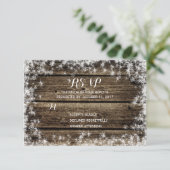 Cartons Réponse Frost Bite Grange Bois Rustique Mariage d'hiver RS (Debout devant)