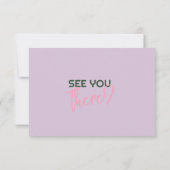 Cartons Réponse Fun manuscrit Whimsical Funky Mariage unique (Dos)