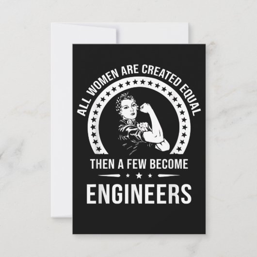 Cartons Réponse Funny Engineer For All Women (Devant)