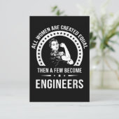 Cartons Réponse Funny Engineer For All Women (Debout devant)