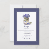 Cartons Réponse Futur Dusk Soirée Commune Primrose Floral Mariage (Devant)