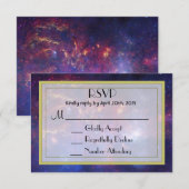 Cartons Réponse Galaxie brillante dans l'espace extra-atmosphériqu (Devant / Derrière)