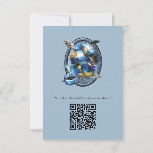 Cartons Réponse Galaxie visiteurs dans l'espace (Dos)