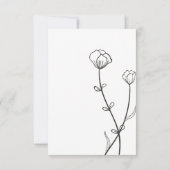 Cartons Réponse Garden Bee Mariage (Dos)