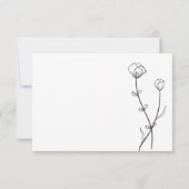 Cartons Réponse Garden Bee Mariage (Dos)