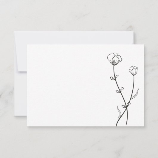 Cartons Réponse Garden Bee Mariage (Dos)