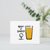 Cartons Réponse Garder Il Simples Funny Golf Bière (Debout devant)