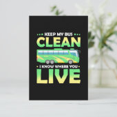Cartons Réponse Garder mon bus propre (Debout devant)