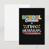 Cartons Réponse Gardien De L'École Gardien Janiteur Appréciation G (Devant / Derrière)