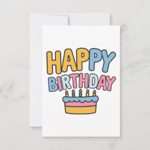 Cartons Réponse Gâteau d'anniversaire heureux