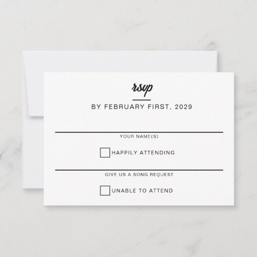 Cartons Réponse Gâteau mariage (Devant)