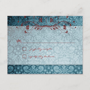 Cartons Réponse GC   Turquoise et rouge bijou