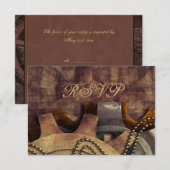Cartons Réponse Gears & Baubles Mariage Steampunk (Devant / Derrière)